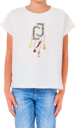 Liu Jo T-Shirt Bimba Art Ga4076 J5003 SNOW WHITE/LJ