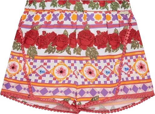 Guess Pantaloncino Bimba Art J3gd05 Wfbn0 Colore Foto Misura A Scelta GEOMETRIC FLOWERS