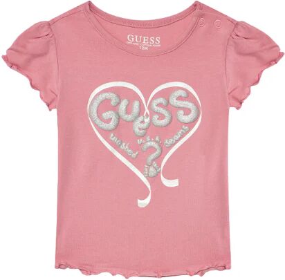 Guess T-Shirt Bimba Art K4ri08a Ak6yw1 THINK PINK