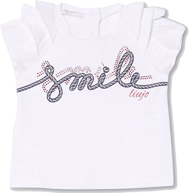 LIU JO T-Shirt Bimba Art Ka2075 J5003 Colore Foto Misura A Scelta WHITE/COOKIE