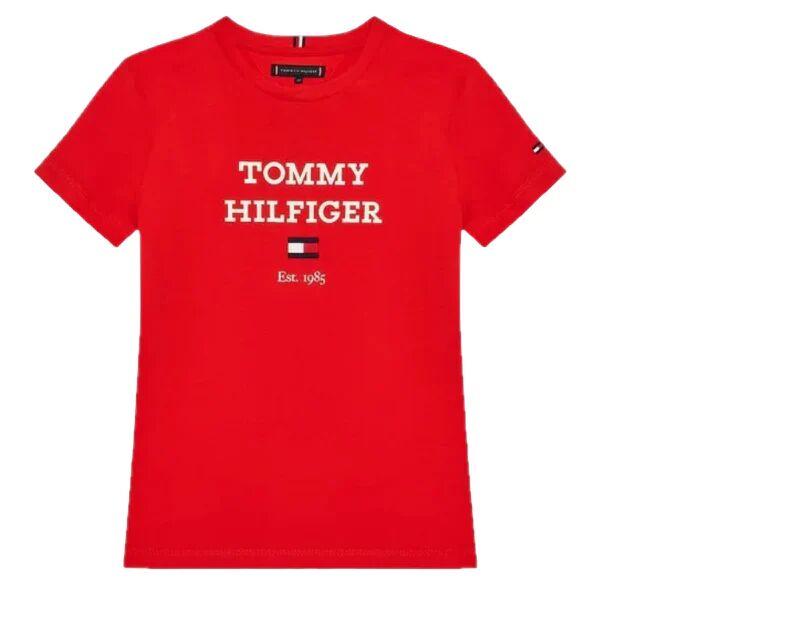 Tommy Hilfiger T-Shirt Bimbo Art Kb0kb08671 FIERCE RED