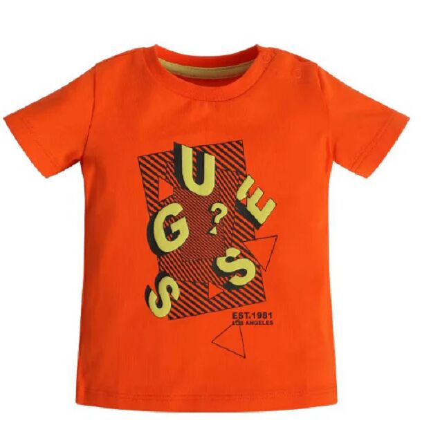 Guess T-Shirt Bimbo Art. N3ri16 K8hm0 P-E 23 Colore Foto Misura A Scelta BITTER ORANGE