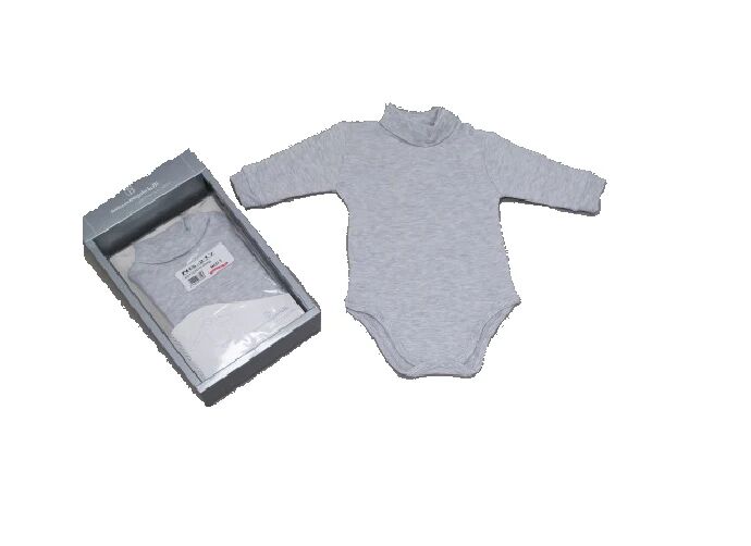 NAZARENO GABRIELLI Body Lupetto Neonato Art Ng-217 Colore Foto Misura A Scelta GRIGIO 18M