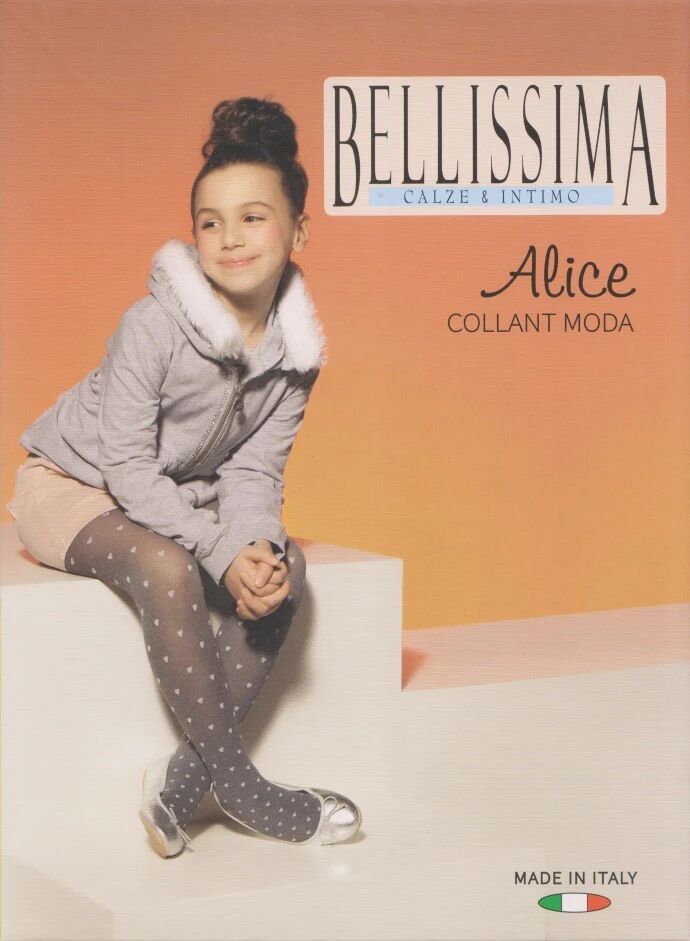 BELLISSIMA 6 Collant Bimba Art. Alice Col. Assortiti Mis. A Scelta BLU-NOCCIOLA-SCARLATTO 10 ANNI