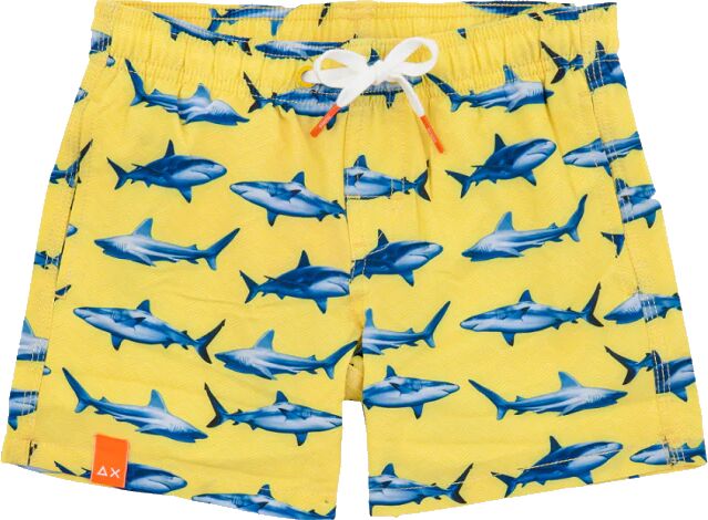 SUN68 Boxer Da Mare Bimbo Art H19316 2312 Colore Giallo E Blu Misura A Scelta GIALLO E BLU