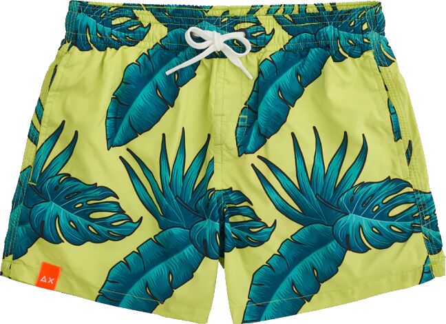 SUN68 Boxer Da Mare Bimbo Art H31307 6165 Colore Verde Fluo E Blu Fluo Misura A Scelta VERDE FLUO E BLU FLUO