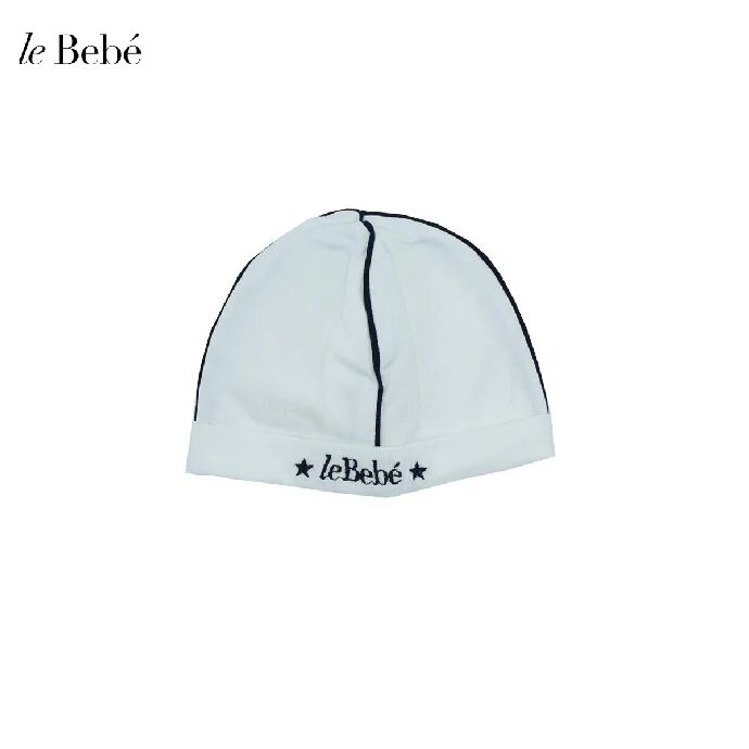 LE BEBE' Cappello Neonato Art Lbb2472 Colore Foto Misura A Scelta BIANCO/ BLU II