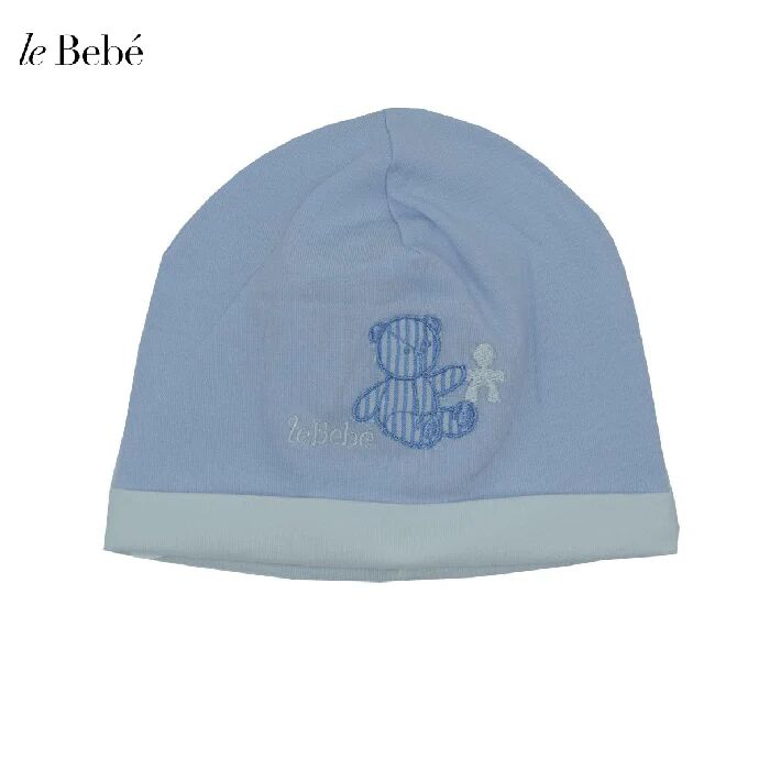 LE BEBE' Cappello Neonato Art Lbb2484 Colore Foto Misura A Scelta CELESTE II