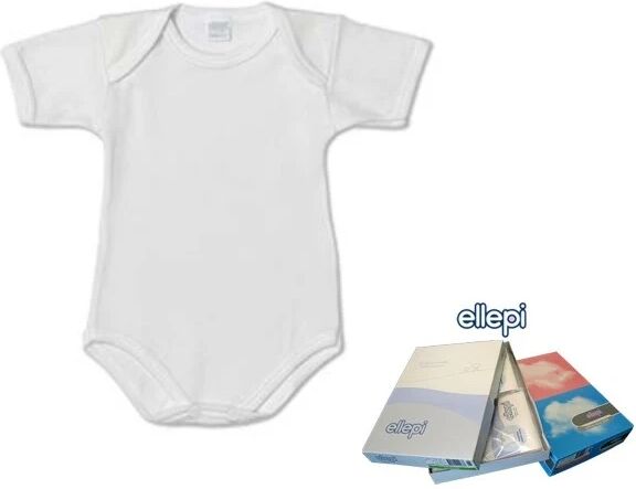 ELLEPI Body Neonato In Lana/cotone Art Af801 Col. Foto Mis. A Scelta BIANCO 6 MESI