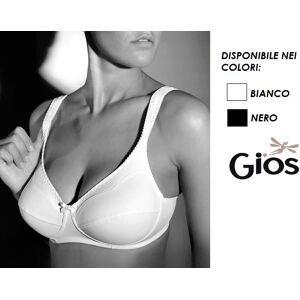 GIOS Reggiseno Donna Senza Ferretto In Cotone Art. 972 Col. E Mis. A Scelta Coppa B NERO 6