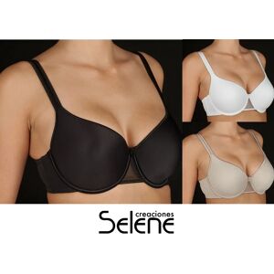 SELENE Reggiseno Donna Imbottito Con Ferretto Art. Sara Col. Mis. E Coppa A Scelta NERO 5 COPPA C