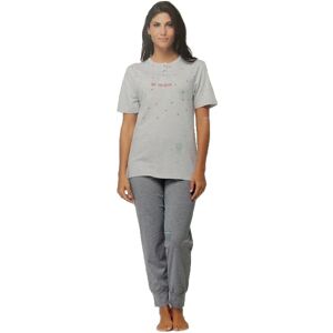 KARELPIU' Pigiama Donna Karelpiù Art Ss0622 3d Colore E Misura A Scelta GRIGIO