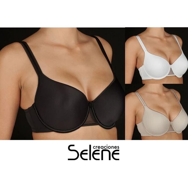 selene reggiseno donna imbottito con ferretto art. sara col. mis. e coppa a scelta bianco 6 coppa c