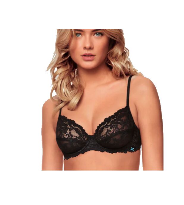 INFIORE Reggiseno Balconcino Sfoderato Con Ferretto Art 5002 Colore Nero Misura A Scelta NERO