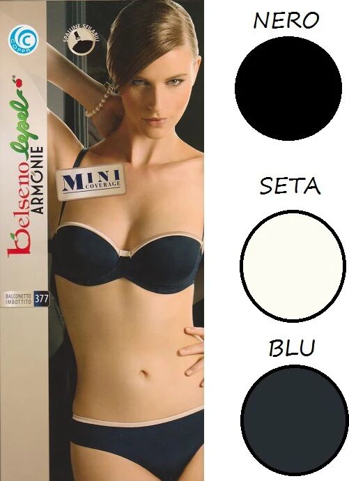 LEPEL Balconetto Donna Art 377 Coppa Col. E Misura A Scelta BLU 4 COPPA B