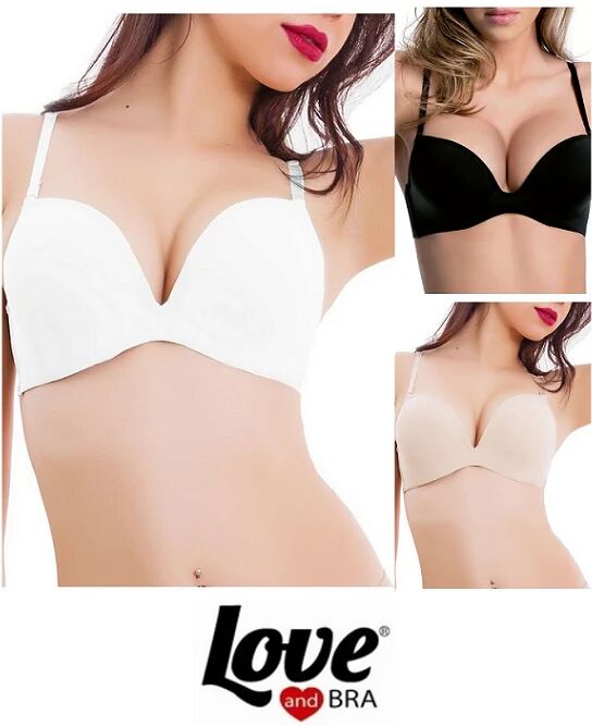 LOVE AND BRA Reggiseno Donna Super Push-Up Art. Meraviglioso Col. E Mis. A Scelta SKIN 4