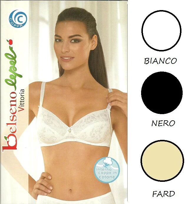 LEPEL Reggiseno Donna Art.280 Coppa C Senza Feretto Col. E Mis. A Scelta NERO 7