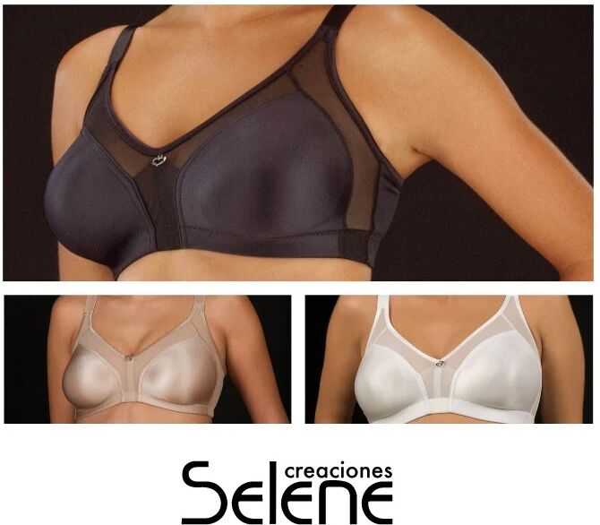 SELENE Reggiseno Donna Senza Ferretto Art. Estela Col. E Mis. A Scelta BIANCO 7 COPPA C