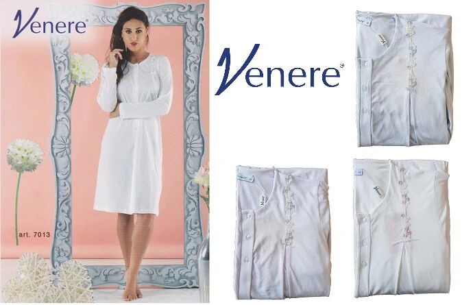 VENERE Canotta Clinica Donna Art 7013 Colore E Misura A Scelta BIANCO 46