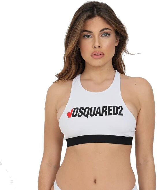 DSQUARED2 Bralette Donna Art D8rg03480 110 Colore Bianco Misura A Scelta BIANCO