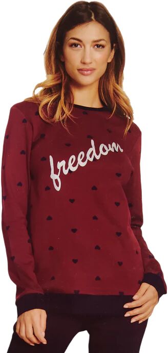 ROSSOPORPORA Pigiama Donna Interlock Art Ivy Colore E Misura A Scelta BORDEAUX