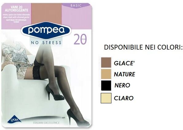 POMPEA 6 Autoreggenti Donna Art Vani 20aut Col. E Mis. A Scelta GLACE 3-4