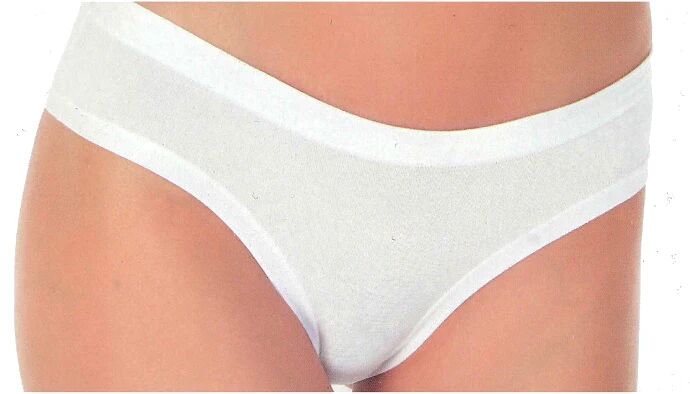 NOTTINGHAM Slip Midi Donna Art Sm6000bw Colore Foto Misura A Scelta BIANCO 4/L