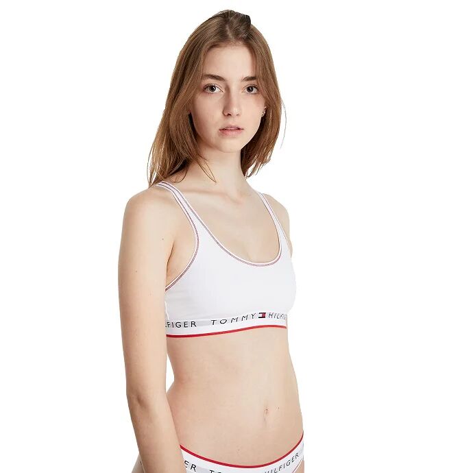 TOMMY HILFIGER Bralette Donna Art Uw0uw02743 Ybr Colore Bianco Misura A Scelta BIANCO