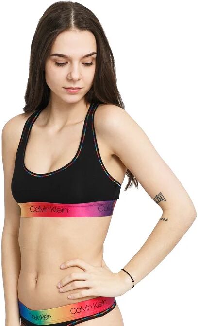 Calvin Bralette Donna Art Qf6538e Ub1 Colore Nero Misura A Scelta NERO