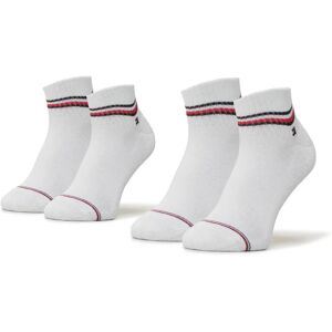 TOMMY HILFIGER Set Di 2 Paia Di Calzini Uomo Art 100001094 Colore E Misura A Scelta BIANCO