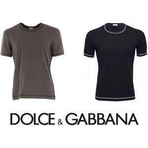 DOLCE & GABBANA T-Shirt Uomo In Cotone Art. N8b85j-Fugia Col. E Mis. A Scelta GRIGIO S