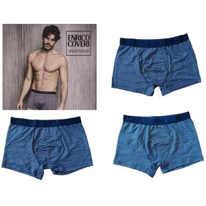 ENRICO COVERI 6 Boxer Uomo Art Eb1621 In Cotone Colore Foto Misura A Scelta 4/M UNICA