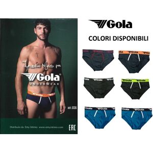 GOLA 6 Slip Uomo Art Gs6-E Colore Foto Misura A Scelta FOTO L