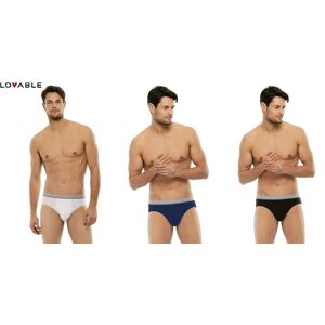 LOVABLE 2 Slip Uomo Art L01xt Colore E Misura A Scelta BIANCO XL