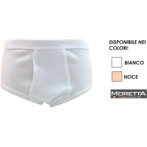 MORETTA Slip Uomo In Cotone A Costine Art. 06 Col. E Mis. A Scelta BIANCO 4