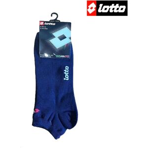 LOTTO Set Da 3 Paia Di Mini-Calze Uomo In Cotone Art. Toni_bl Col. Blu Mis. A Scelta BLU 39-42