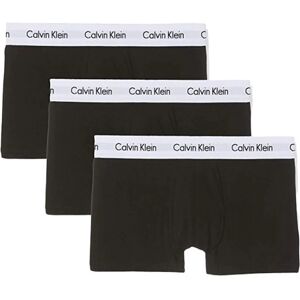 Calvin 3 Boxer Uomo Art U2664g 001 Colore Foto Misura A Scelta NERO S