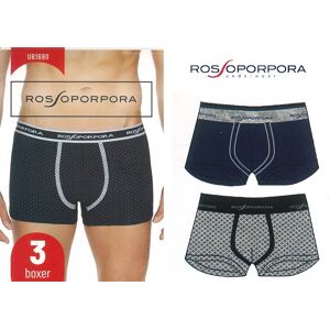 ROSSOPORPORA 3 Boxer Uomo Art Ub1690 Colore Foto Misura A Scelta FOTO XL