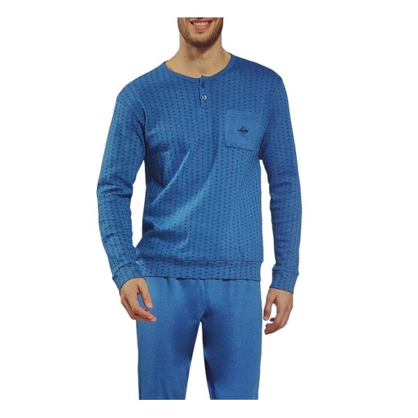 liabel pigiama uomo in caldo cotone invernale art 0pui23 l1s bluette