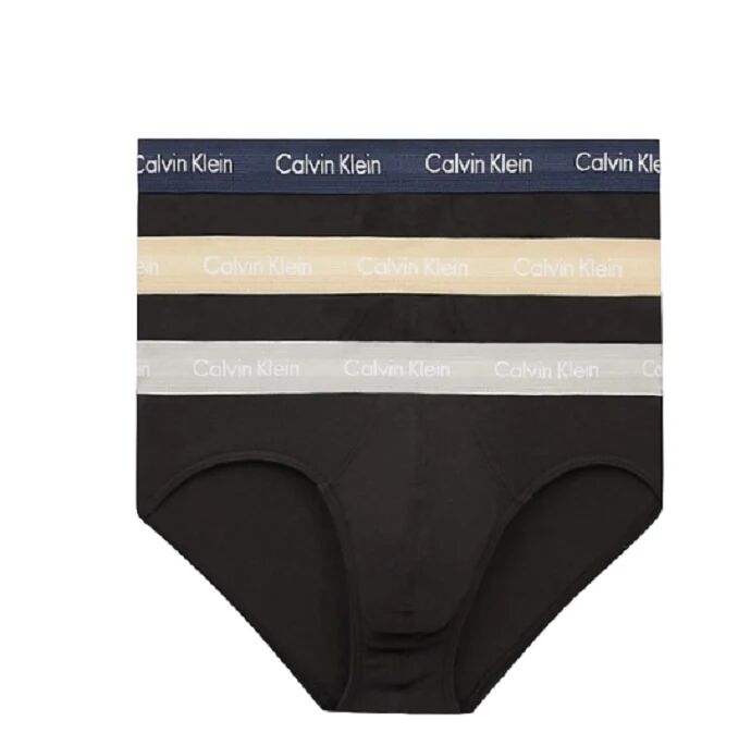 Calvin Slip Uomo Confezione Da 3 Art. 0000u2661g B-SHORELINE/ CLEM/ TRAVERTINE WB