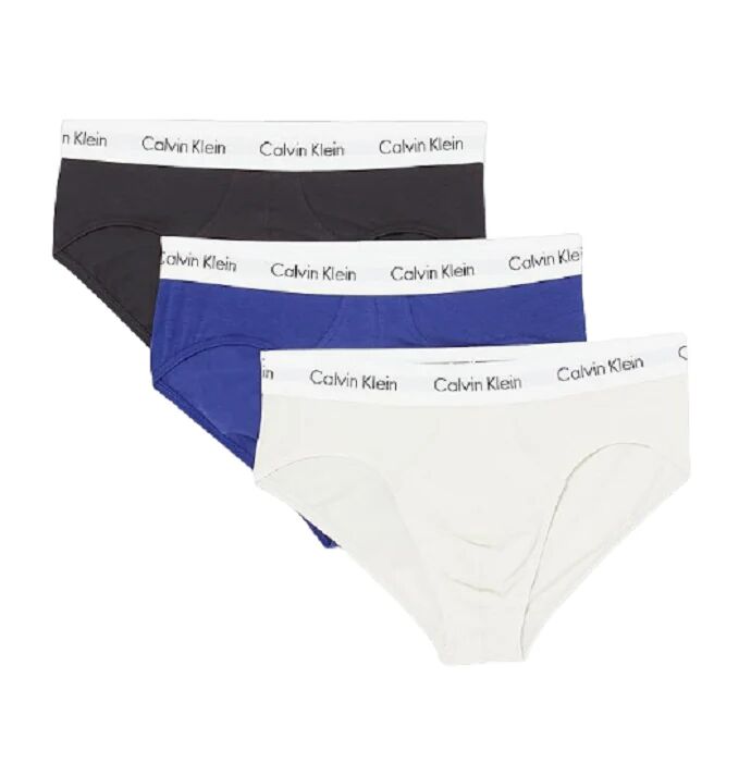 Calvin Slip Uomo Confezione Da 3 Art. 0000u2661g PTMGRY.SPCBLU.VPRSGRYW/WTWB