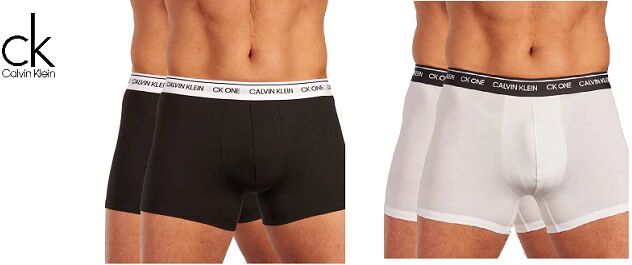 Calvin Be-Pack Boxer Uomo Art 000nb2385a Colore A Scelta Misura A Scelta NERO S