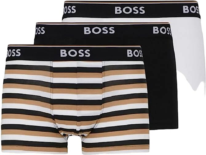 Boss 3 Pezzi Boxer Uomo Art. 10245107 03 P-E 23 Colore E Misura A Scelta PALE KHAKI