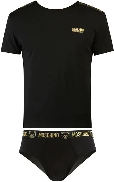 MOSCHINO T-Shirt Con Slip Uomo Art 2101 8119 A-I 22 Colore Foto Misura A Scelta 555