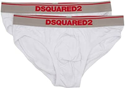 Dsquared2 2 Slip Uomo Art. Dcx610050 P-E 23 Colore Foto Misura A Scelta BIANCO