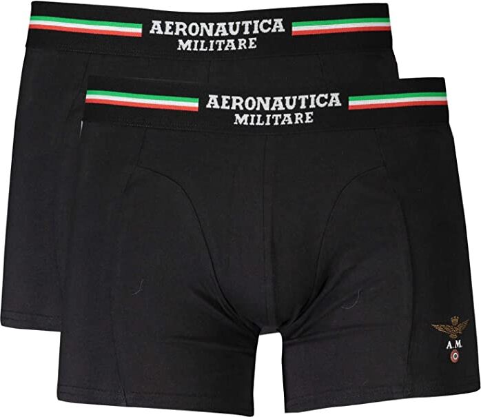 Aereonautica Militare 2 Boxer Uomo Art Scobx001j508 Colore E Misura A Scelta Nero