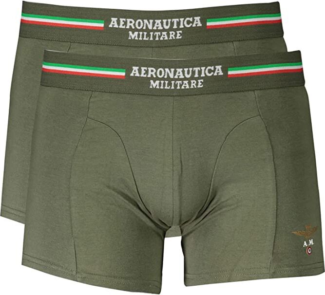 Aereonautica Militare 2 Boxer Uomo Art Scobx001j508 Colore E Misura A Scelta Verde