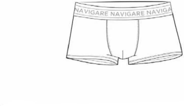 NAVIGARE 6 Boxer Uomo Art B2364x6 Colore A Scelta Misura A Scelta BIANCO