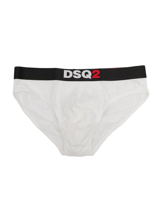 DSQUARED2 Slip Uomo Art D9l614210 A-I 22 Colore A Scelta Misura A Scelta BIANCO