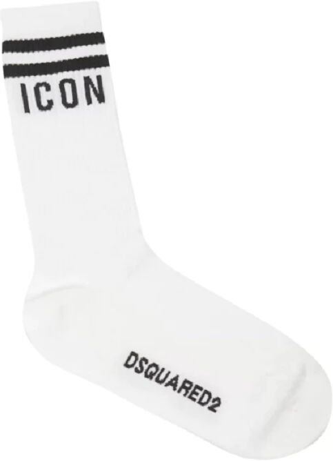 Dsquared2 Calzino Uomo Art. Dfv142370 P-E 23 Colore E Misura WHITE/BLACK